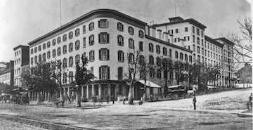 The Willard Hotel, Washington, D.C. during civil war Image source: WikiCommons